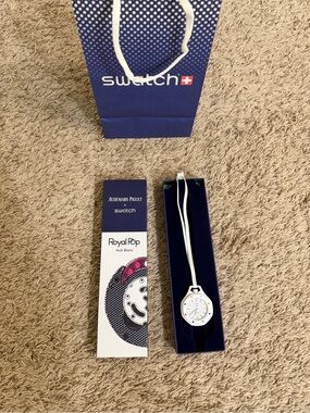 Audemars Piguet White and Blue Royal Pop Pendant Watch